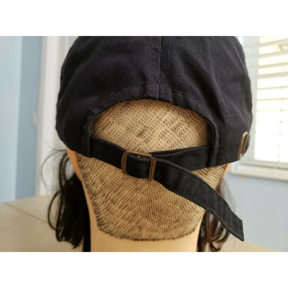 Vintage GUESS ? Boca Raton Florida Strapback Baseball Hat Black Cap